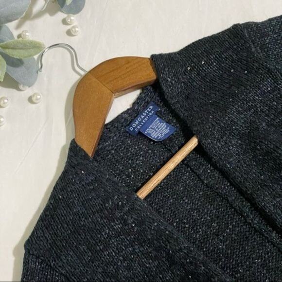 Doncaster Womens Cardigan Sweater Womens XS Long Sleeve Open Front - Picture 4 of 8